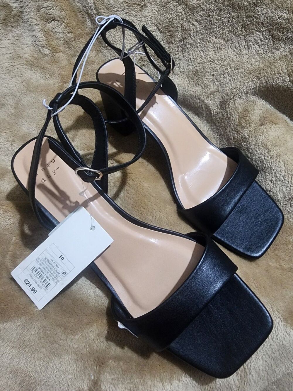 NEW A NEW DAY BLACK SONORA SHOES SZ 10